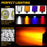 48W 12V 16-LED Car Driving Work Light Waterproof Square Car Off-Road Headlight - Yellow Light - 6