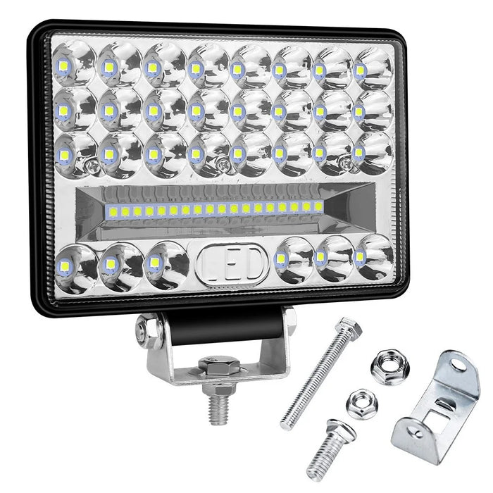 144W 48-LED Car Truck Forklift Driving Work Light Waterproof 5-inch Engineering Vehicle Spot Flood Light - 1