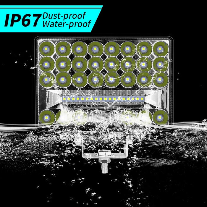 144W 48-LED Car Truck Forklift Driving Work Light Waterproof 5-inch Engineering Vehicle Spot Flood Light - 3