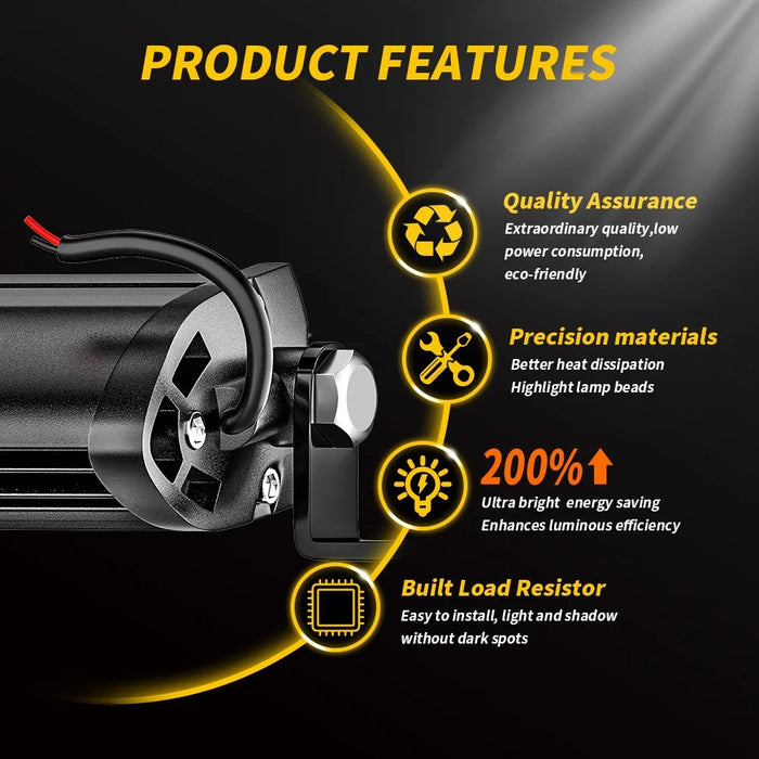 COB 9W Super Bright Car DRL Light SUV Excavator Working Light Daytime Running Lamp - 4