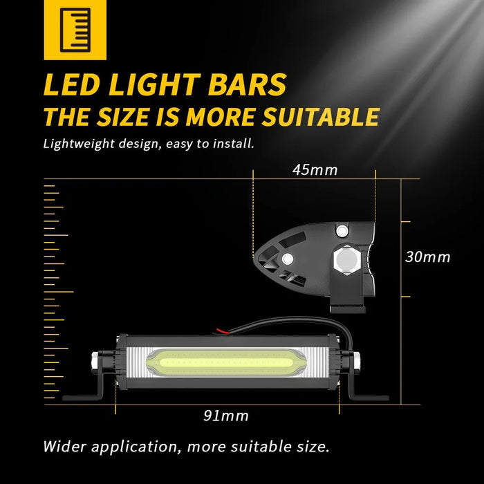 COB 9W Super Bright Car DRL Light SUV Excavator Working Light Daytime Running Lamp - 6