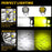 3-inch 48W 16-LED Car Truck Forklift Spotlight Square Waterproof Engineering Vehicle Headlight - White Light - 5