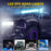 3-inch 48W 16-LED Car Truck Forklift Spotlight Square Waterproof Engineering Vehicle Headlight - White Light - 6
