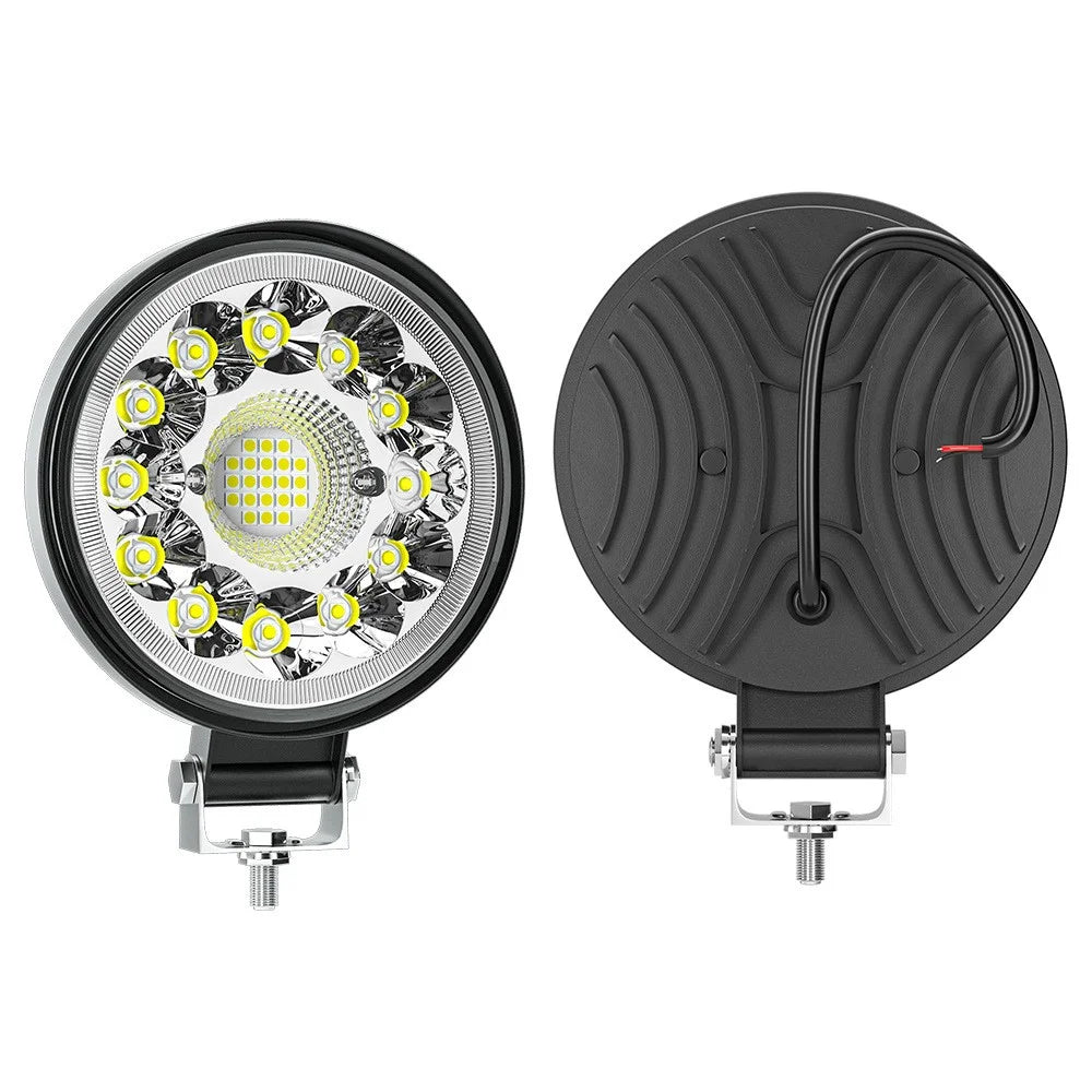 4-inch 33LED Car SUV Off-Road Round Spotlight Floodlight Working Lamp Vehicle Driving Headlight - 1