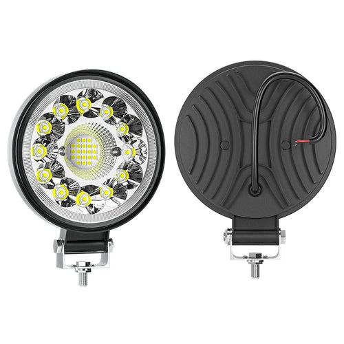 4-inch 33LED Car SUV Off-Road Round Spotlight Floodlight Working Lamp Vehicle Driving Headlight - 1