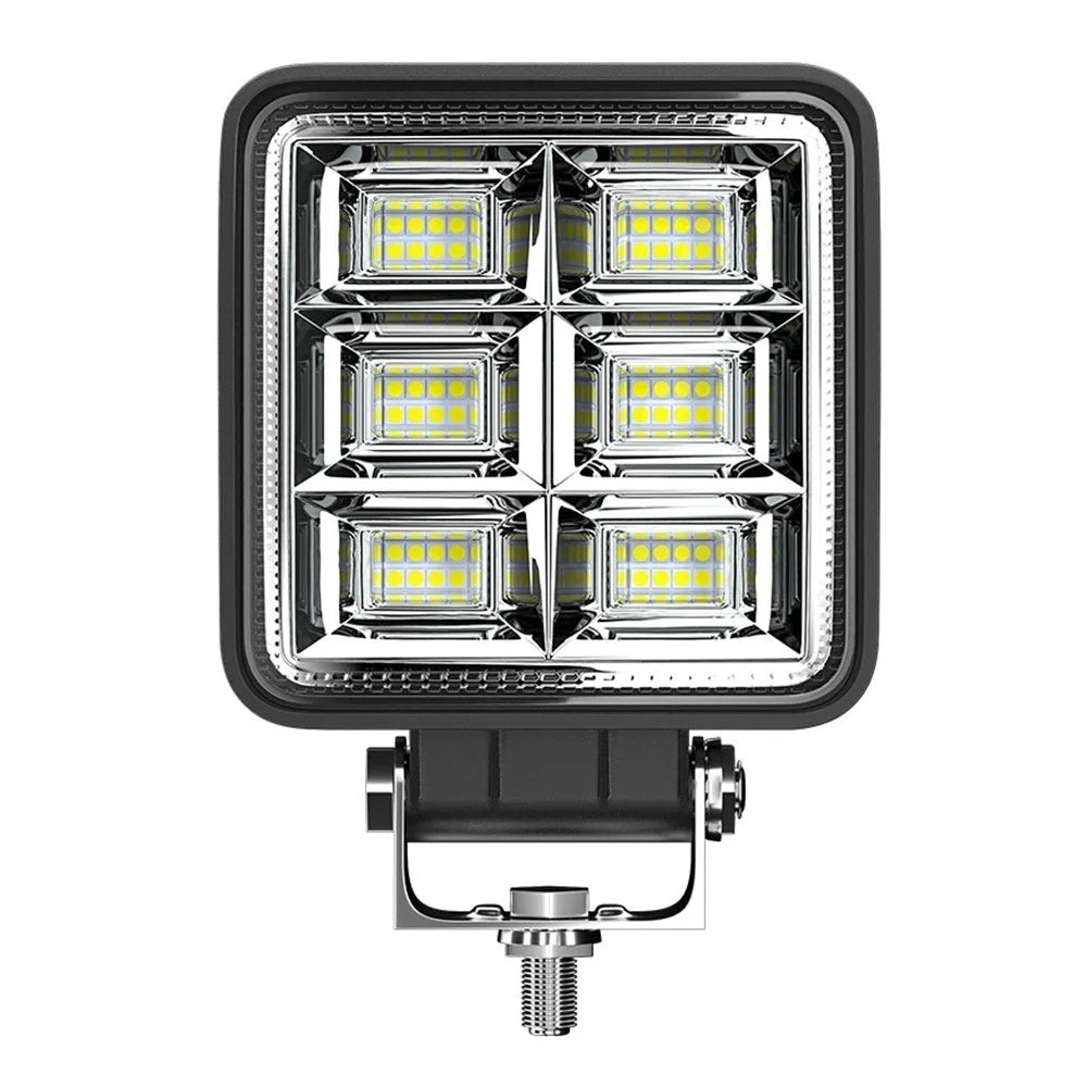 144W 48LED Car SUV Off-Road 4-inch Square Floodlight Waterproof Vehicle Bright Flood Lamp - 6