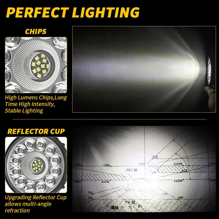 4-inch Car SUV Off-Road Floodlight Spotlight Round Vehicle Driving Headlight - 5