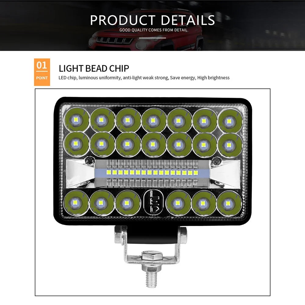 4-inch 36LED Car SUV Off-Road 108W Spotlight Floodlight Waterproof Vehicle Driving Headlight - 5
