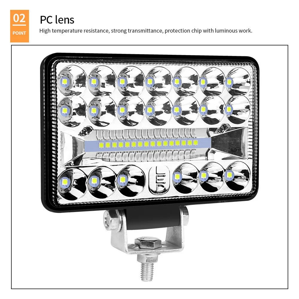 4-inch 36LED Car SUV Off-Road 108W Spotlight Floodlight Waterproof Vehicle Driving Headlight - 6