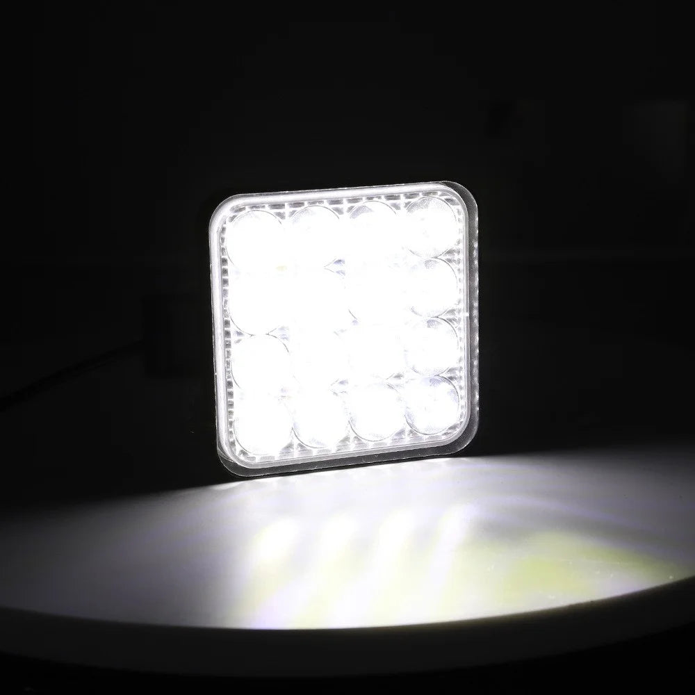 16LED 48W Car SUV Off-Road Square Spotlight Waterproof Vehicle Working Lamp Headlight - 3