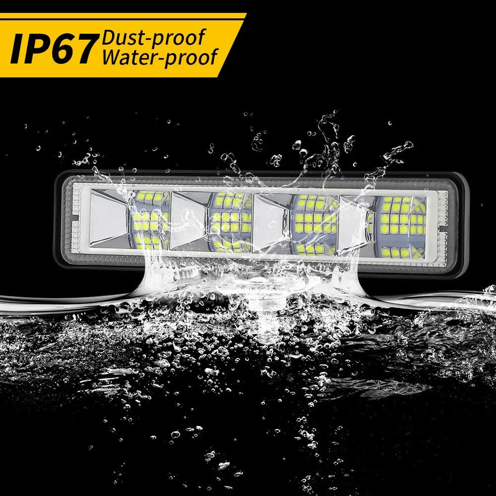24LED Car SUV Off-Road Floodlight Bar Lamp Waterproof Vehicle Bright Flood Light - 4