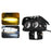 W65 Motorcycle Modification Spotlight White+Yellow LED Waterproof Motorbike Headlight - 1