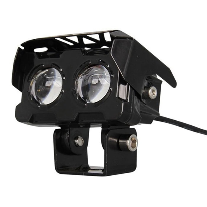 W65 Motorcycle Modification Spotlight White+Yellow LED Waterproof Motorbike Headlight - 2
