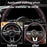 7Pcs / Set Shiny Rhinestones Car Steering Wheel Safety Belt Shifter Cover Cup Mat Start Button Ring Kit - Pink - 5
