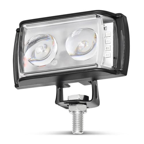 A086-2C 2 LED Motorcycle Spotlight Waterproof Aluminum Shell 12-60V Motorbike Headlight - 1