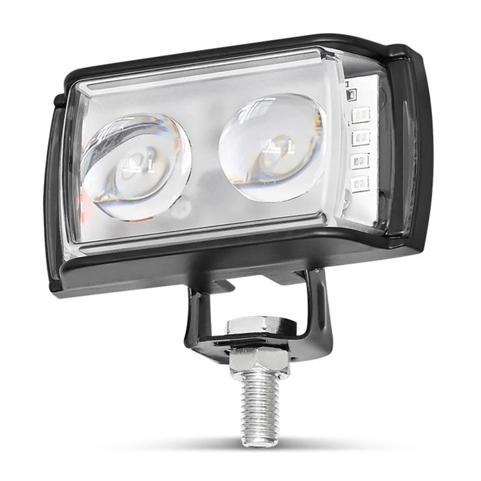 A086-2C 2 LED Motorcycle Spotlight Waterproof Aluminum Shell 12-60V Motorbike Headlight - 1