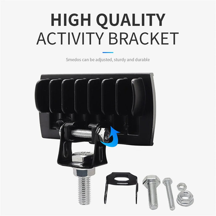 A086-2C 2 LED Motorcycle Spotlight Waterproof Aluminum Shell 12-60V Motorbike Headlight - 5