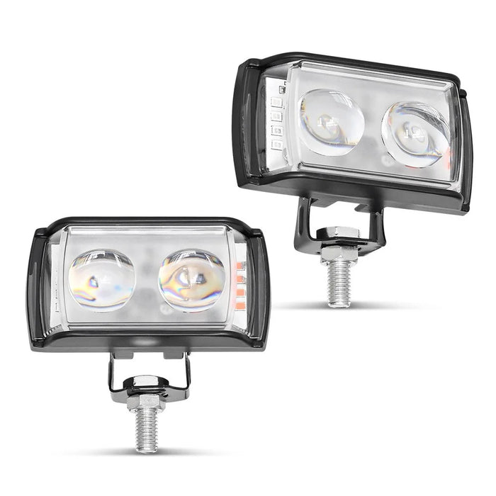 A086-2C 2 LED Motorcycle Spotlight Waterproof Aluminum Shell 12-60V Motorbike Headlight - 7