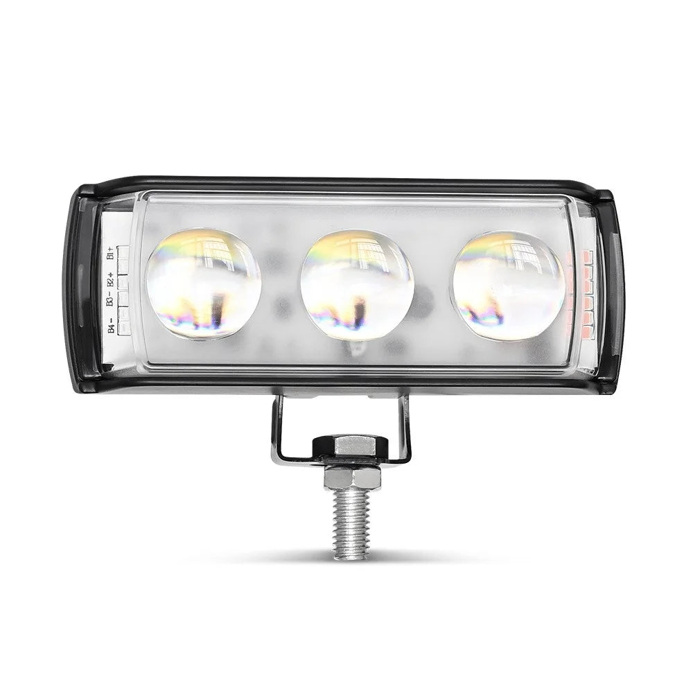 A086-3C 3 LED Motorcycle Spotlight Waterproof Aluminum Shell 12-60V Motorbike Headlight - 6