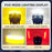 JPV74 Waterproof 12-48V Motorcycle Spotlight Red and Blue Strobe Lamp for Motorbike - 5