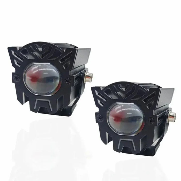 JPV74 Waterproof 12-48V Motorcycle Spotlight Red and Blue Strobe Lamp for Motorbike - 7