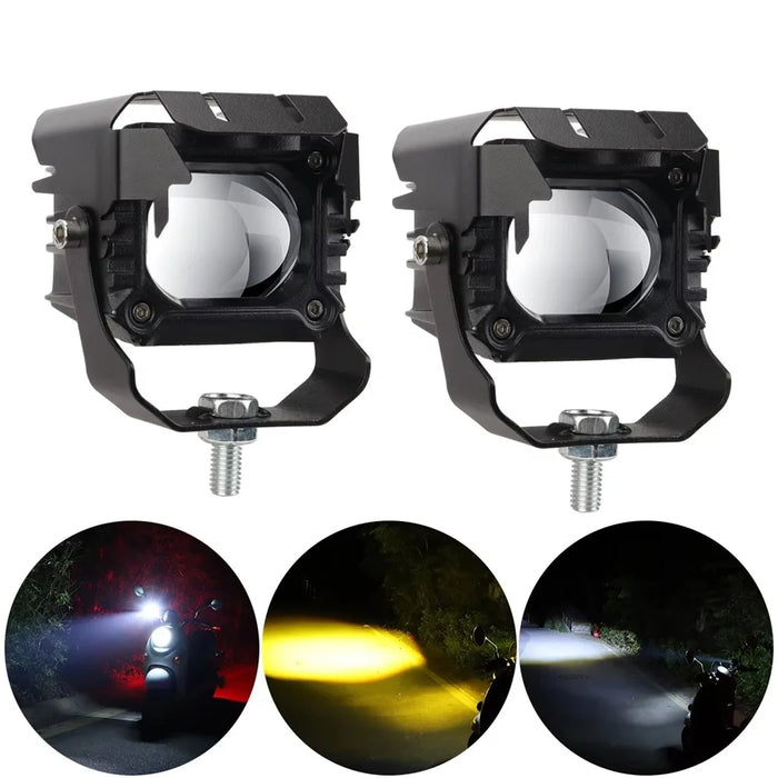 15W Motorcycle Spotlight IP68 Waterproof LED Work Light with 180 Degree Adjustable Bracket - 3