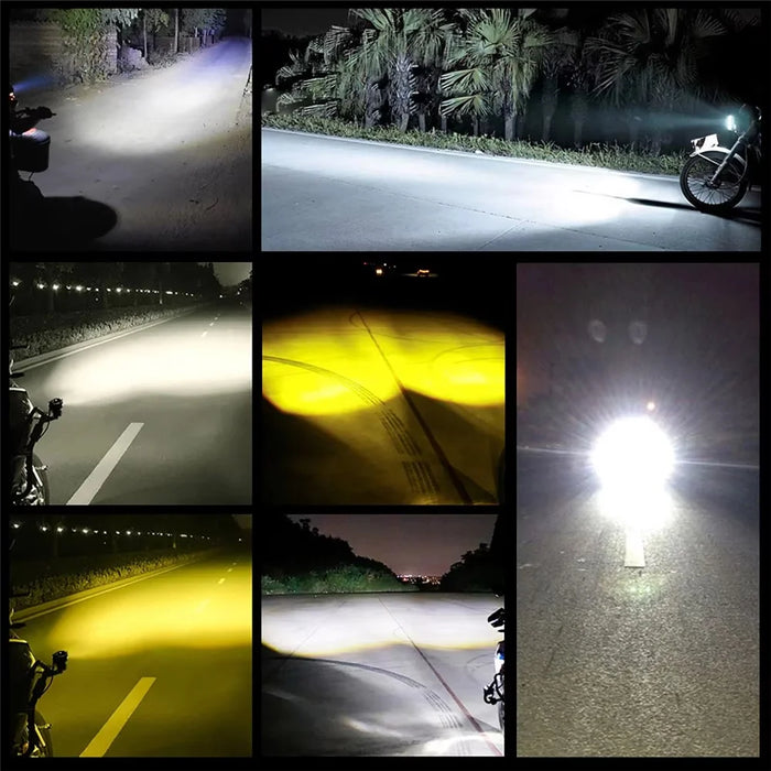 15W Motorcycle Spotlight IP68 Waterproof LED Work Light with 180 Degree Adjustable Bracket - 5