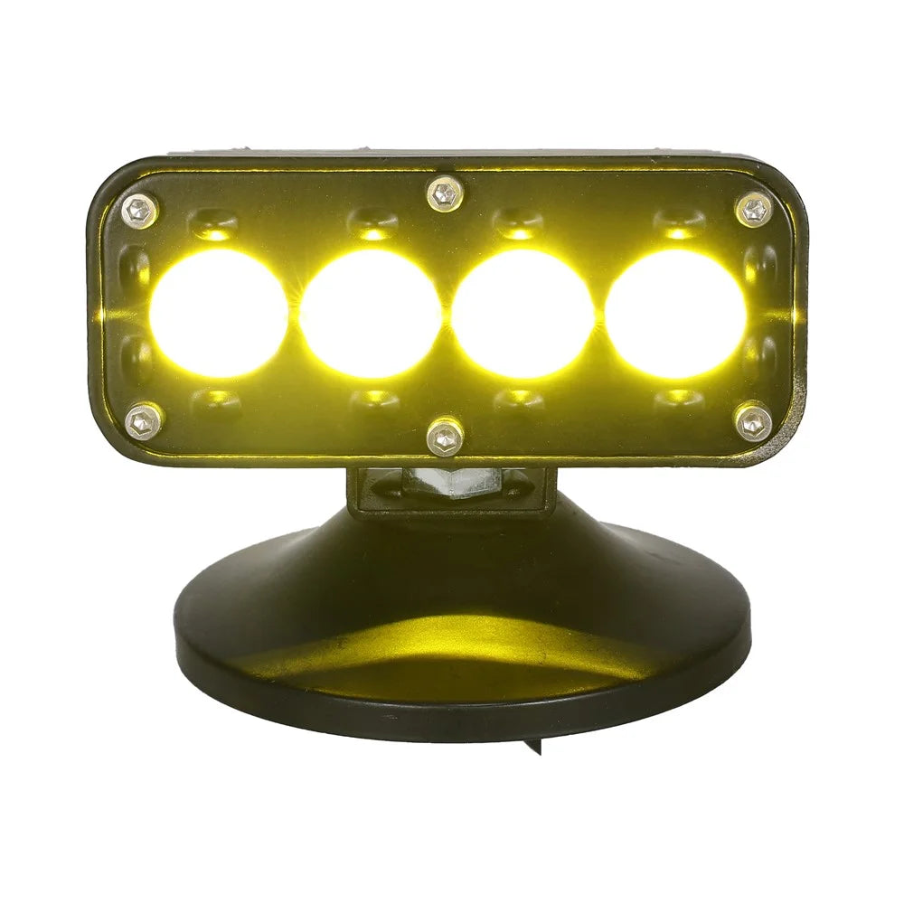 IP68 Waterproof 12 - 60V Motorcycle LED Aluminum Shell Spotlight Red Blue Strobe Light - 5
