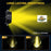 7 Inch Round Spotlight Car Front Bumper Lamp IP67 Waterproof Aluminum Shell LED Floodlight - Yellow Light - 6