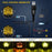 7 Inch Round Spotlight Car Front Bumper Lamp IP67 Waterproof Aluminum Shell LED Floodlight - Yellow Light - 7