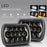 105W High Power IP67 Waterproof High Low Beam Square Car LED Headlight for 5x7 6x7 Inch Vehicles - 6