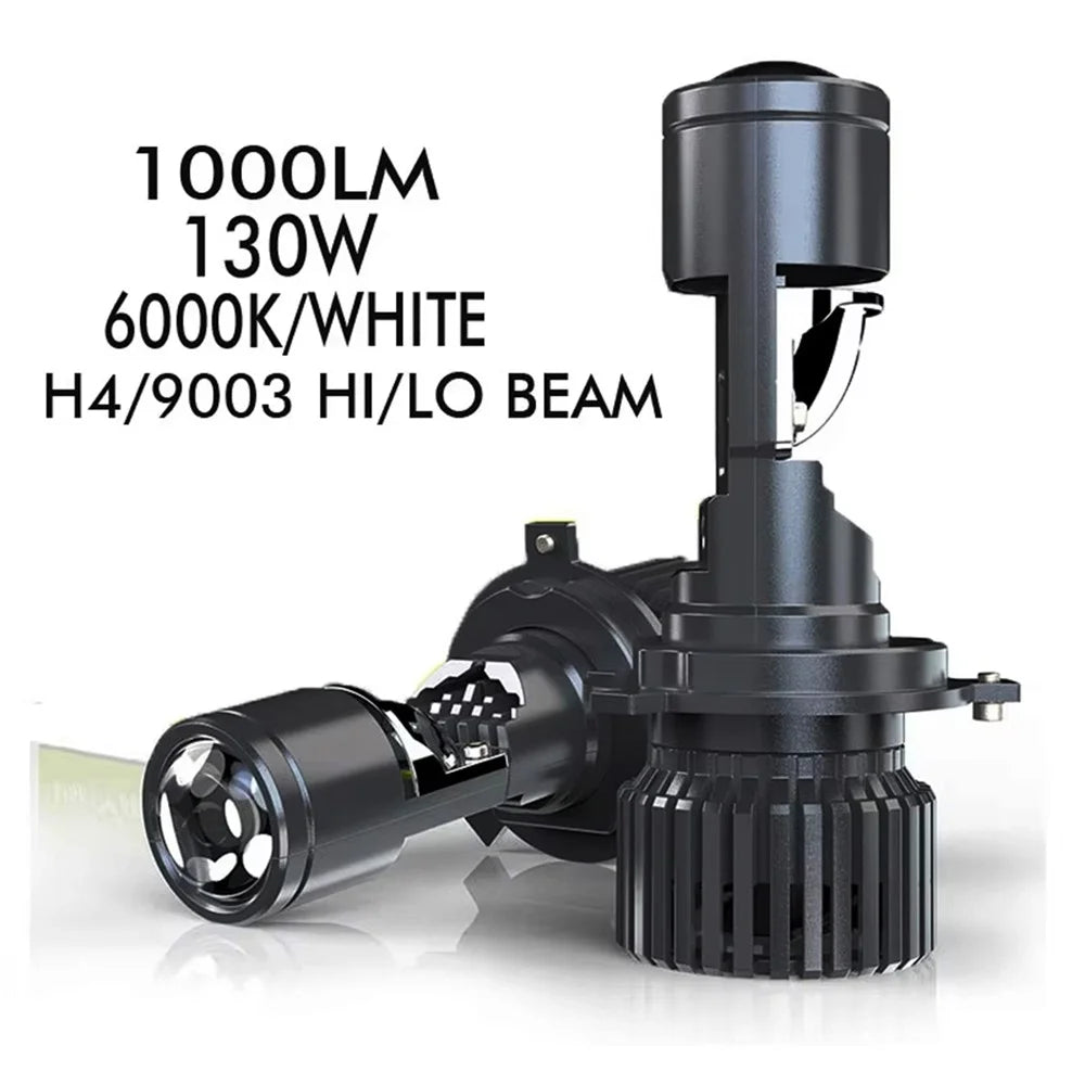 N2 2Pcs H4 LED Projector Lens Headlight Bulb for Motorcycle / Car Lighting IP68 Waterproof - 2