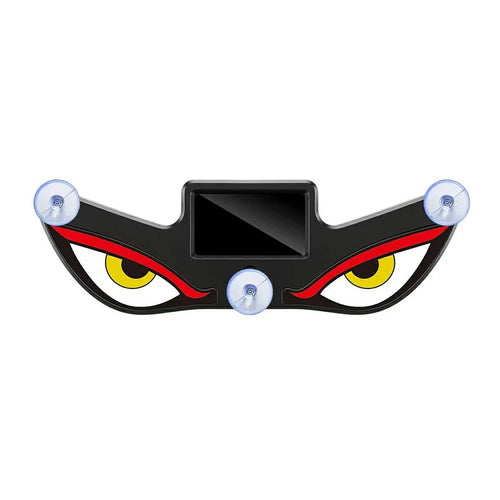 Devil Eyes Design Car LED Warning Lamp Solar Powered Atmosphere Light with Suction Cups for Windshield - Red+Yellow+White - 1