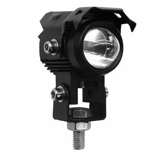 Motorcycle LED Light Dual Color Lens IP67 Waterproof 15W Night Riding Lamp Auxiliary Spotlight Lamp - 1