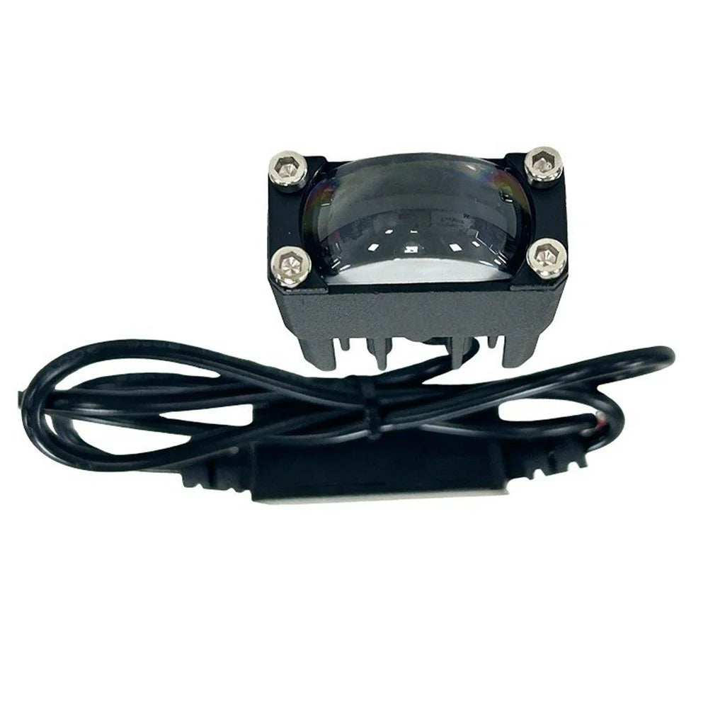1-LED Car Grille Light IP67 Waterproof 18W Yellow and White Dual Color Auxiliary Lamp for SUV ATV Truck - Black - 7