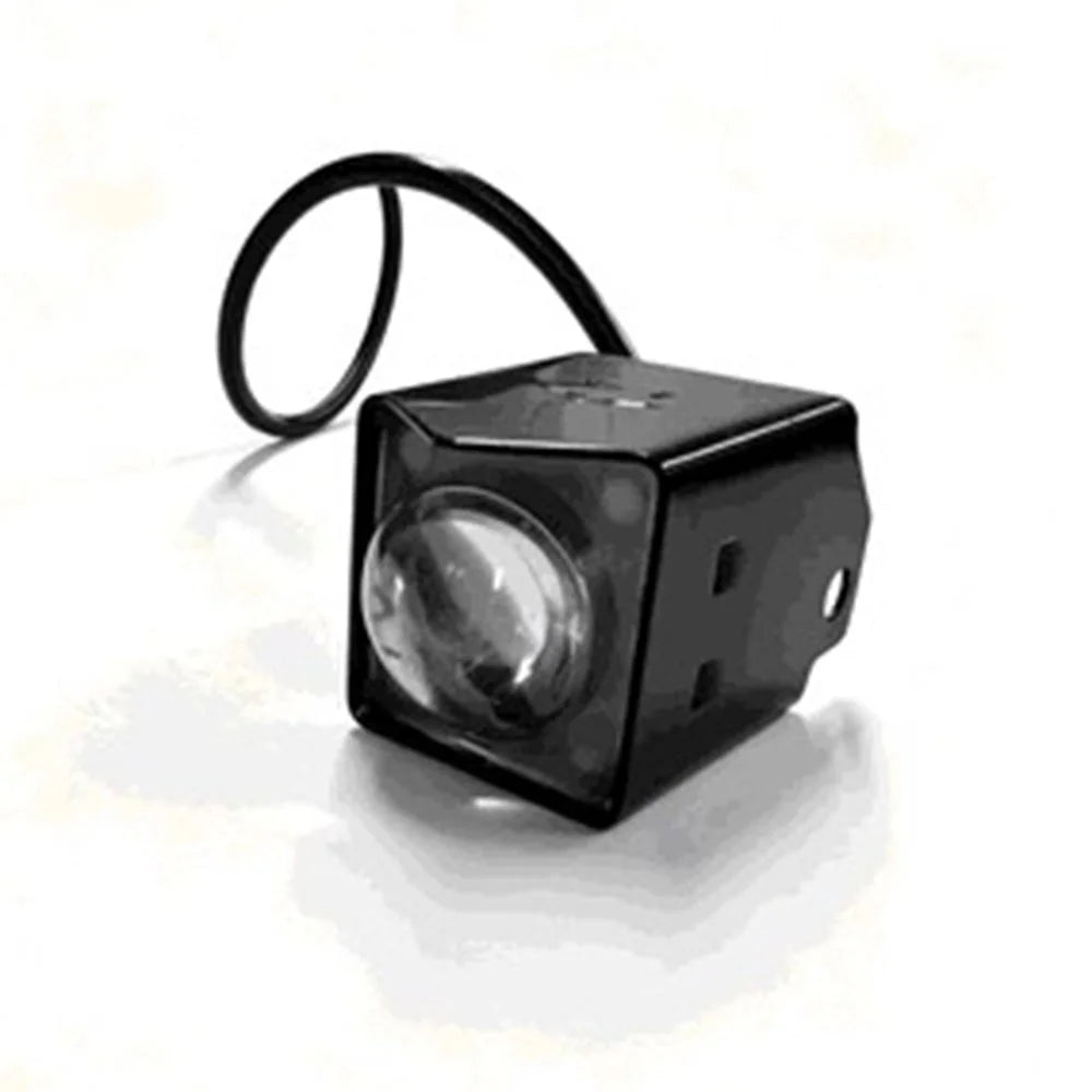 10W Cube Design Motorcycle LED Light IP67 Waterproof Yellow and White Dual Color Auxiliary Lamp for ATV Truck Boat - Black - 5