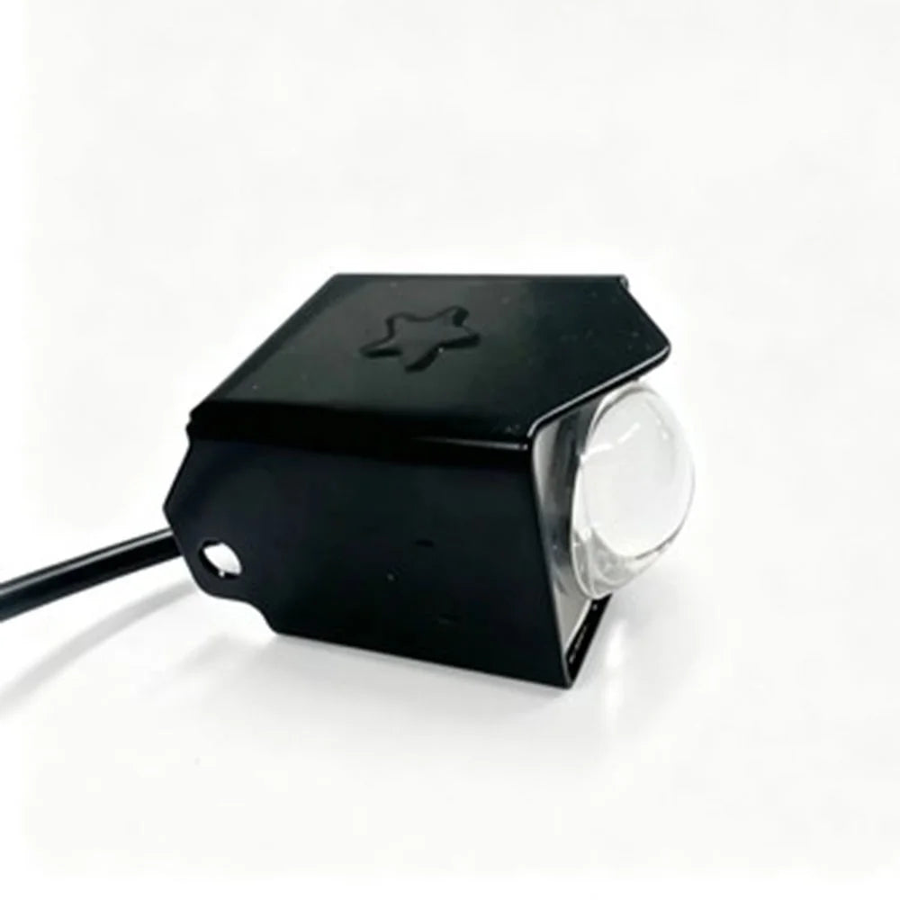 10W Cube Design Motorcycle LED Light IP67 Waterproof Yellow and White Dual Color Auxiliary Lamp for ATV Truck Boat - Black - 6