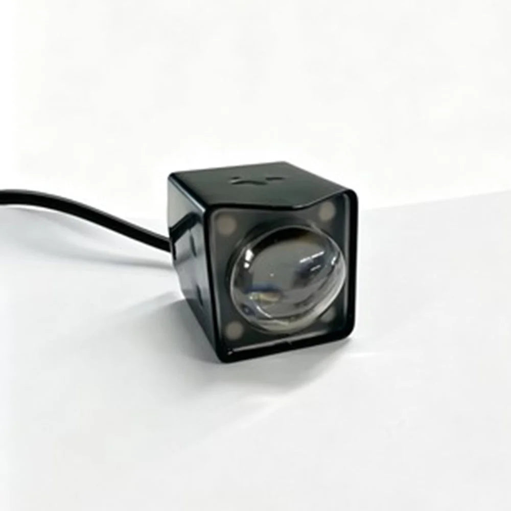 10W Cube Design Motorcycle LED Light IP67 Waterproof Yellow and White Dual Color Auxiliary Lamp for ATV Truck Boat - Black - 7