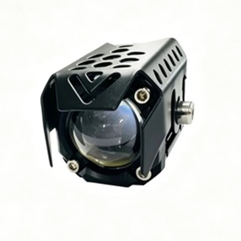 18W 6000LM Yellow and White Dual Color LED Auxiliary Light IP67 Waterproof for Car Motorcycle SUV - Black - 7