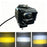 F15 IP67 Waterproof LED Auxiliary Light 18W 6000LM Warning Lamp for Car Motorcycle - Black - 1