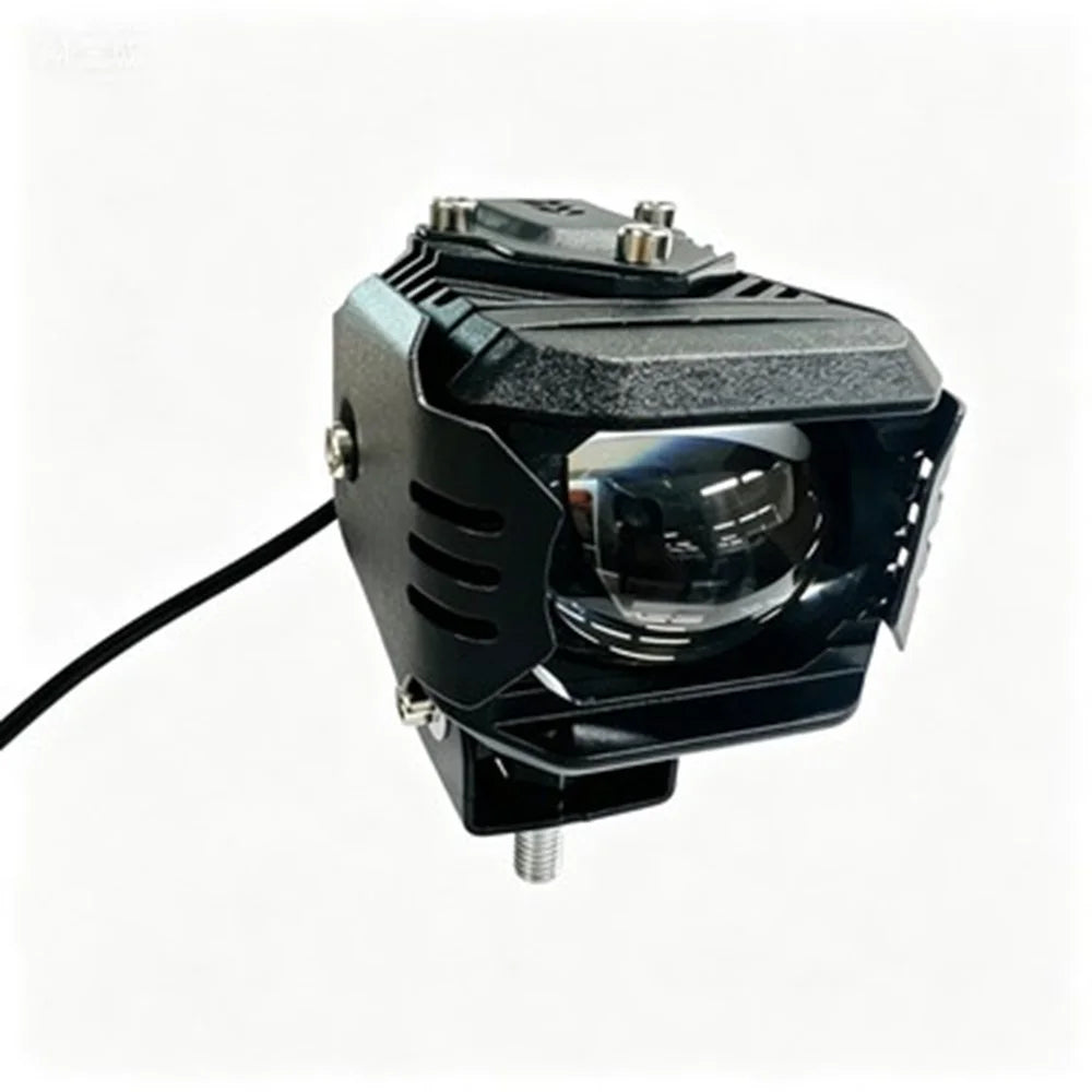 F15 IP67 Waterproof LED Auxiliary Light 18W 6000LM Warning Lamp for Car Motorcycle - Black - 6