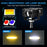 S29 IP67 Waterproof 5 Modes Motorcycle LED Spotlight Red DRL Blue Car Warning Light - Black - 3