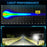 S29 IP67 Waterproof 5 Modes Motorcycle LED Spotlight Red DRL Blue Car Warning Light - Black - 7