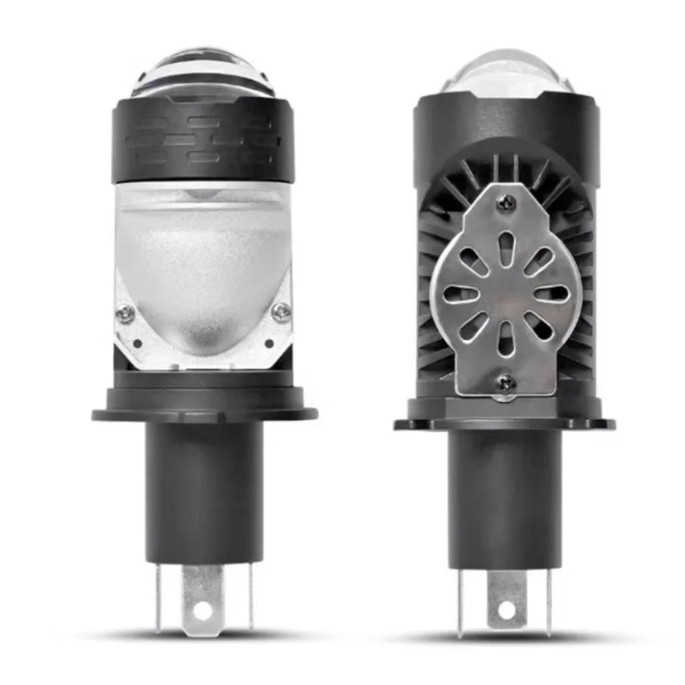 H4 LED Projector Headlight 12-60V 20W IP68 Waterproof High Low Beam Motorcycle Fog Lamp - 2