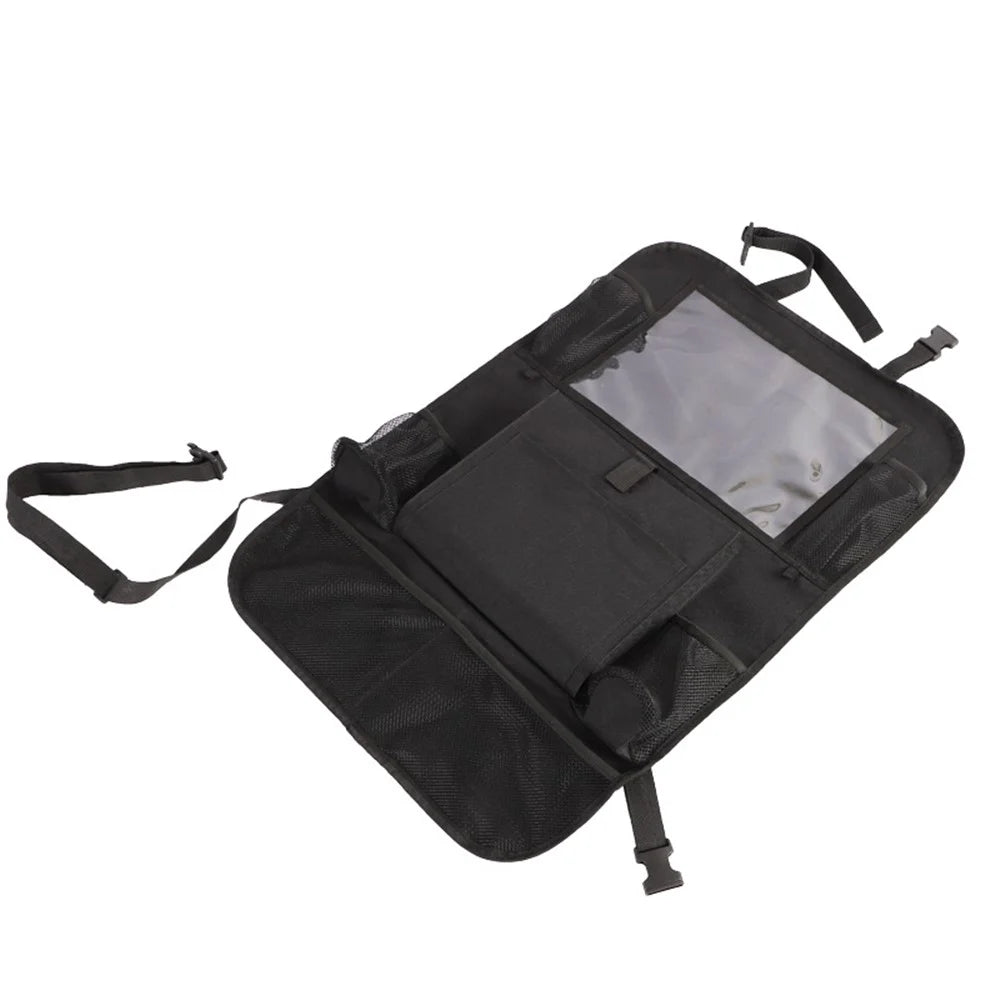 Multifunctional Car Seat Back Hanging Storage Bag Organizer Pouch with Tablet Pocket - 2