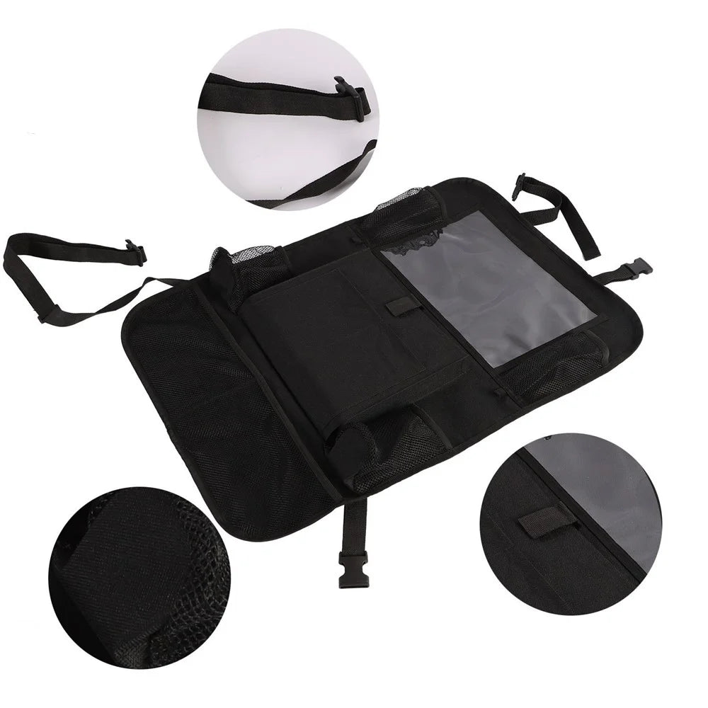Multifunctional Car Seat Back Hanging Storage Bag Organizer Pouch with Tablet Pocket - 5