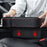 HY-C16 Multifunctional Auto Seat Gap Storage Box Car Cup Holder Seat Organizer - Driver Side/Black - 4