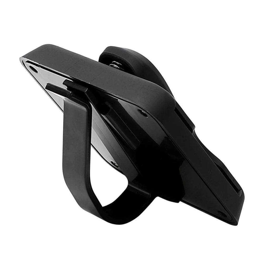 Sunglass Holder Glasses Holder Clip Card Storage Pouch for Car Visor - Black - 4