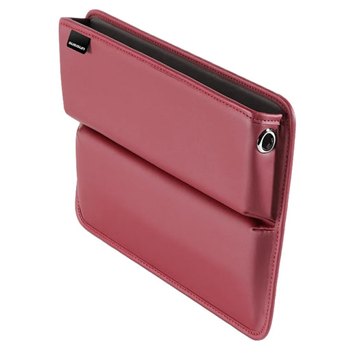 049 Car Seat Gap Organizer Front Car Seat Crevice Storage Box - Wine Red - 1