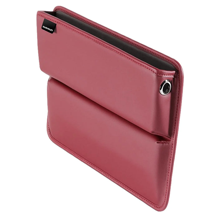 049 Car Seat Gap Organizer Front Car Seat Crevice Storage Box - Wine Red - 1